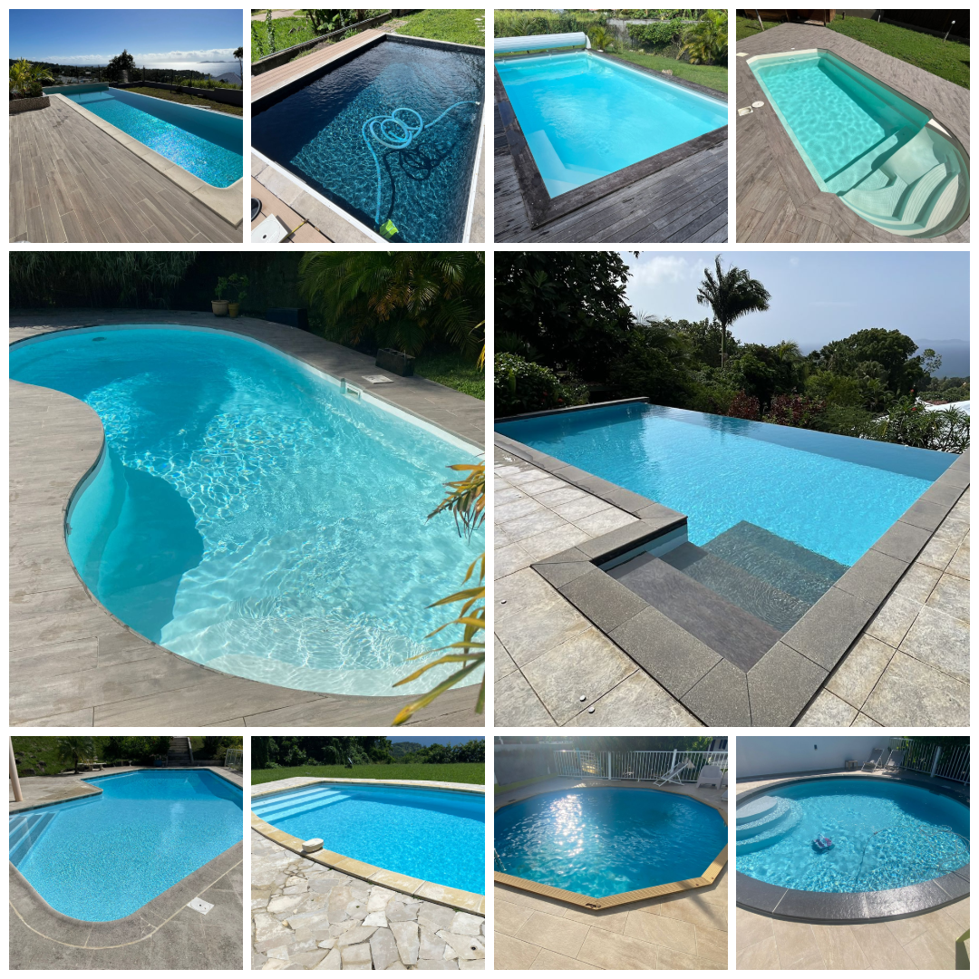 Piscines entretenues par Distri & Serv en Guadeloupe
